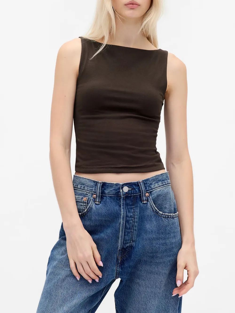Short Sleeveless T-Shirt