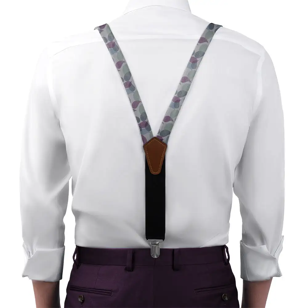 Petal Paisley Pattern Suspenders