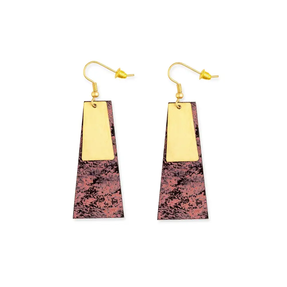Framed Sculpted Artful Statement Earrings