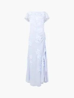 Elegant Chiffon 3D Floral Dress