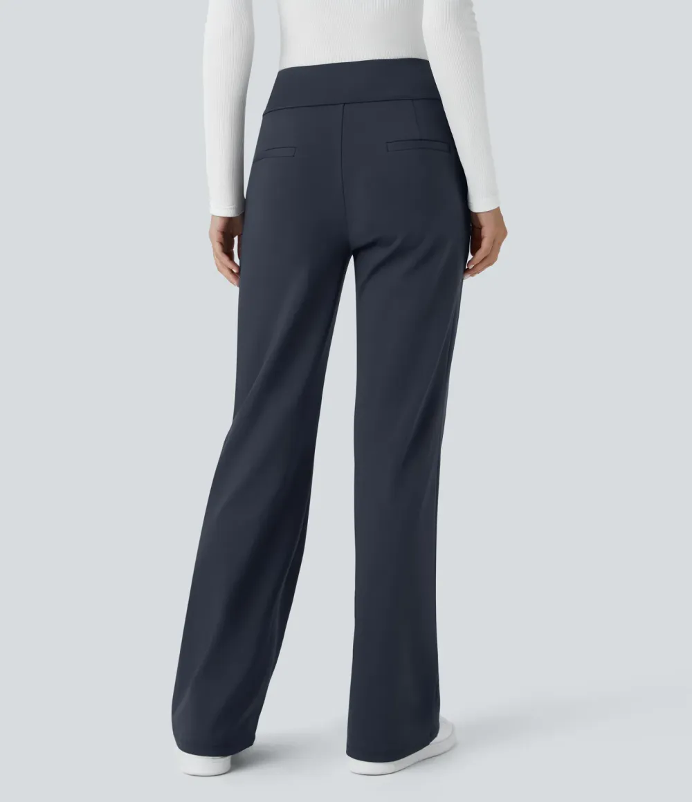  DayStretch Mid Rise Side Zipper Pocket Work Flare Pants