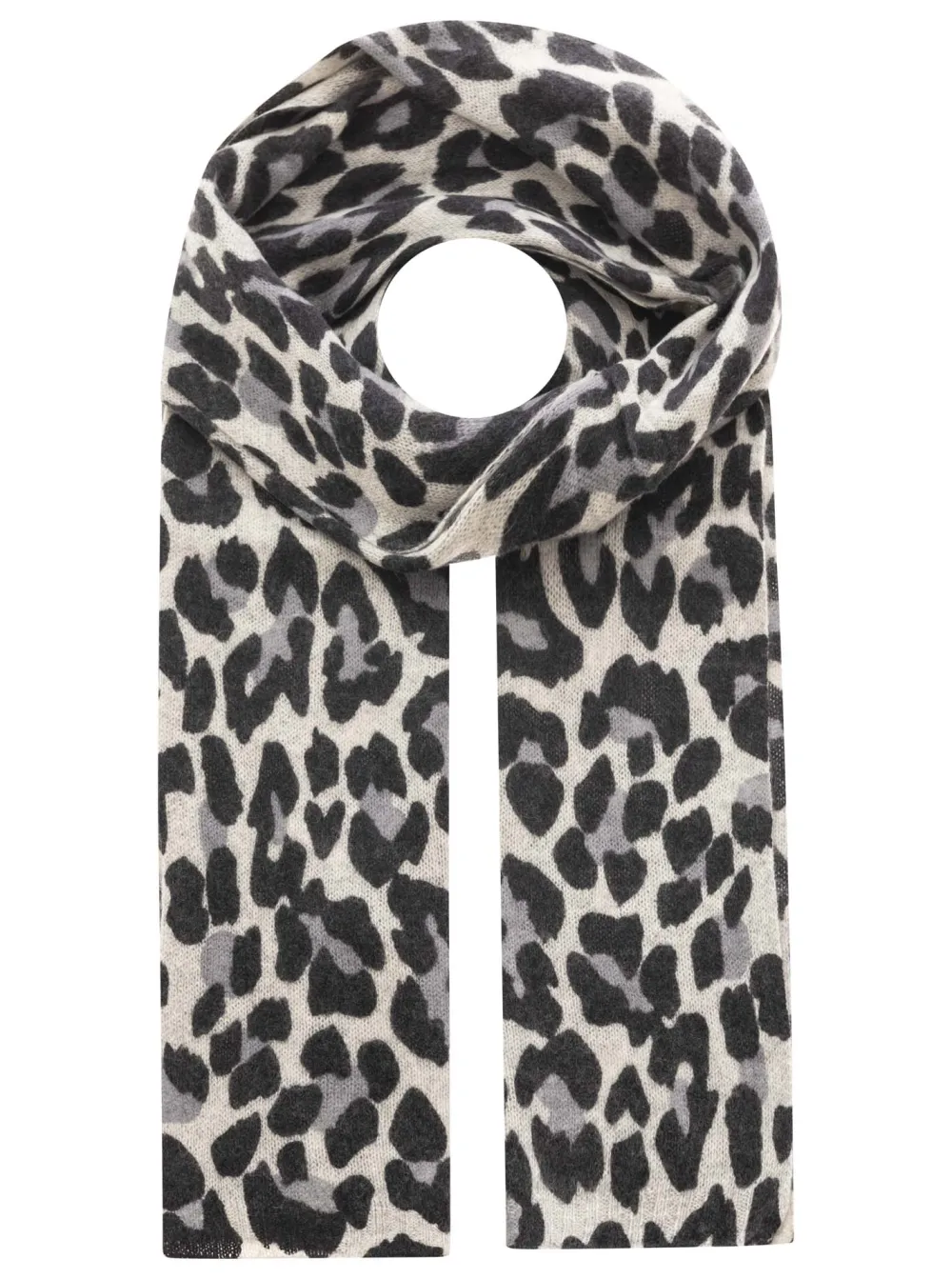 Soft Cashmere Leopard Pattern Heart Pattern Fashion Scarf