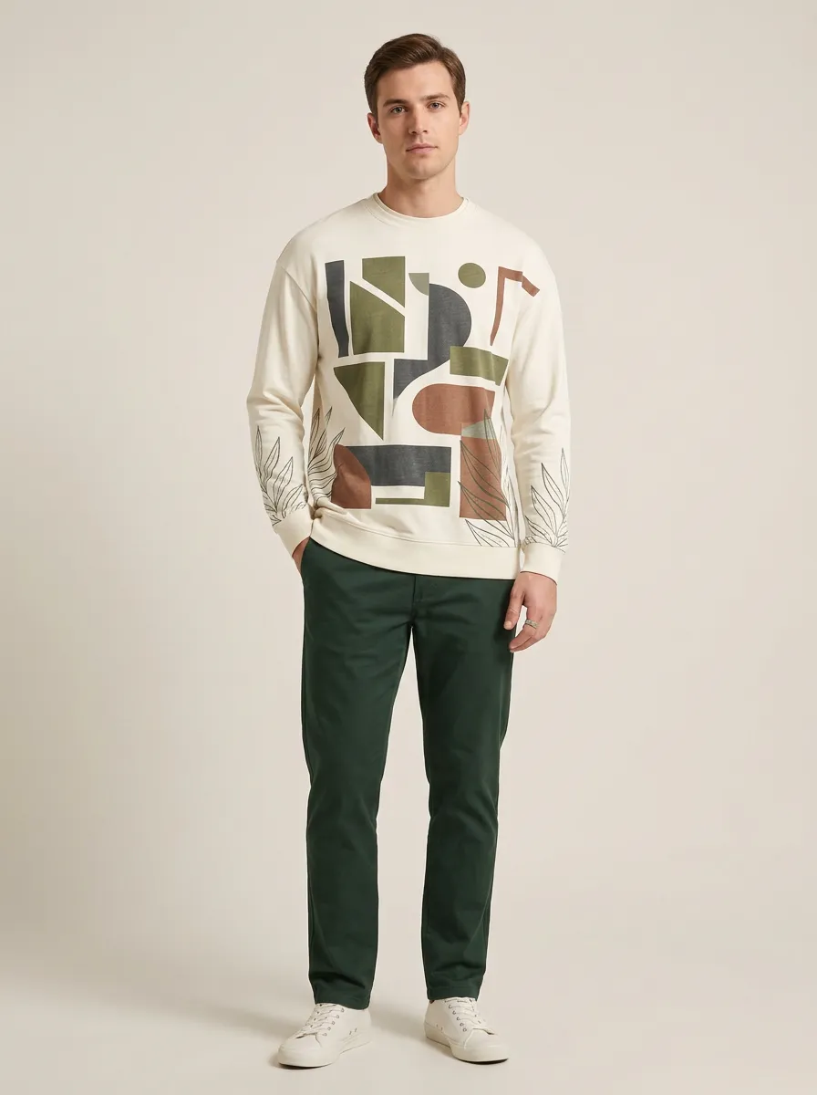 Men's Long Sleeve Modern Look Smart Casual Style Shirt