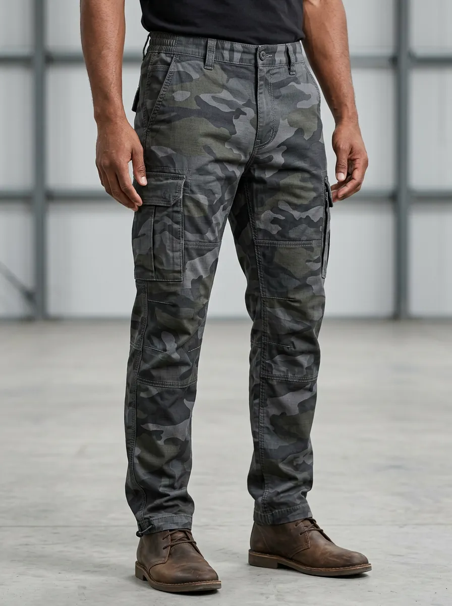 Men's Tactical Outdoor Camouflage Printed Cargo Pants
