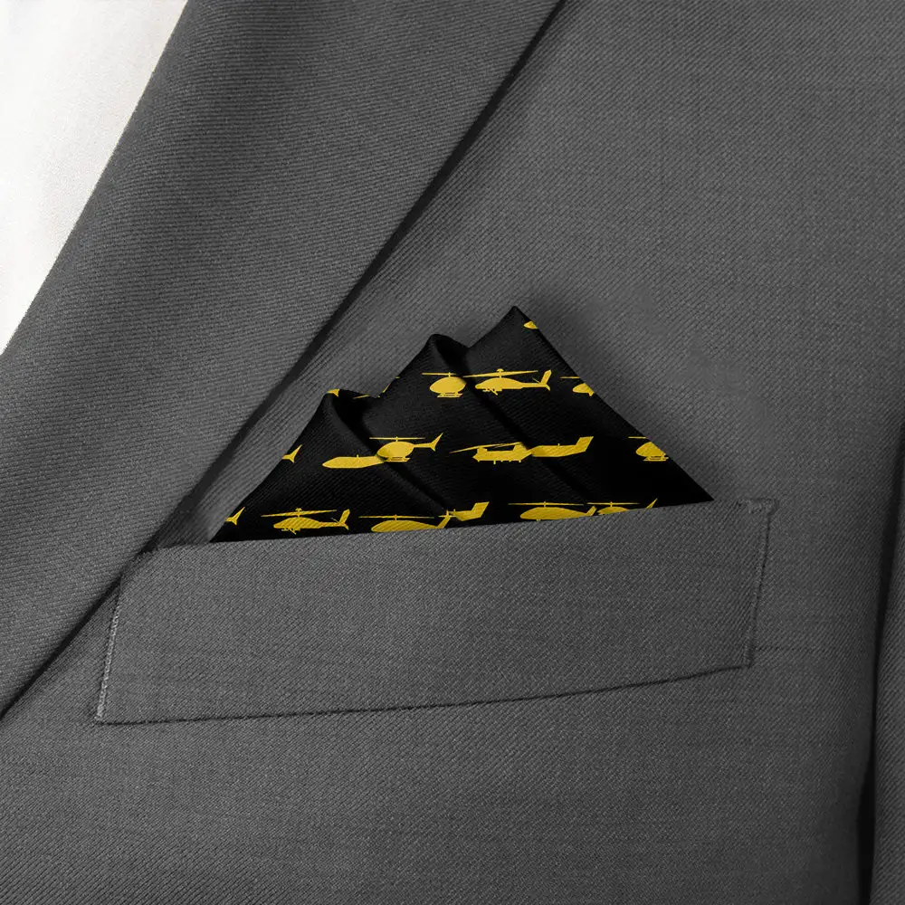 Graceful Polished Military Motif Pocket Square
