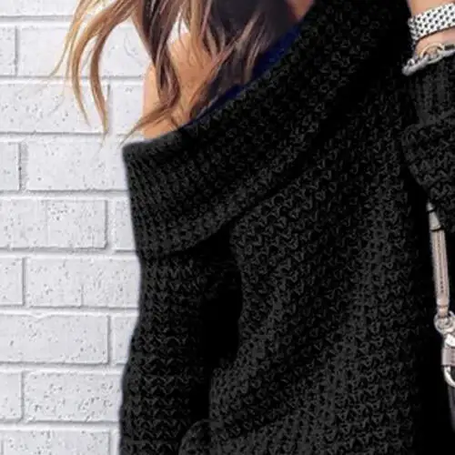 Off Shoulder Openwork Sweater