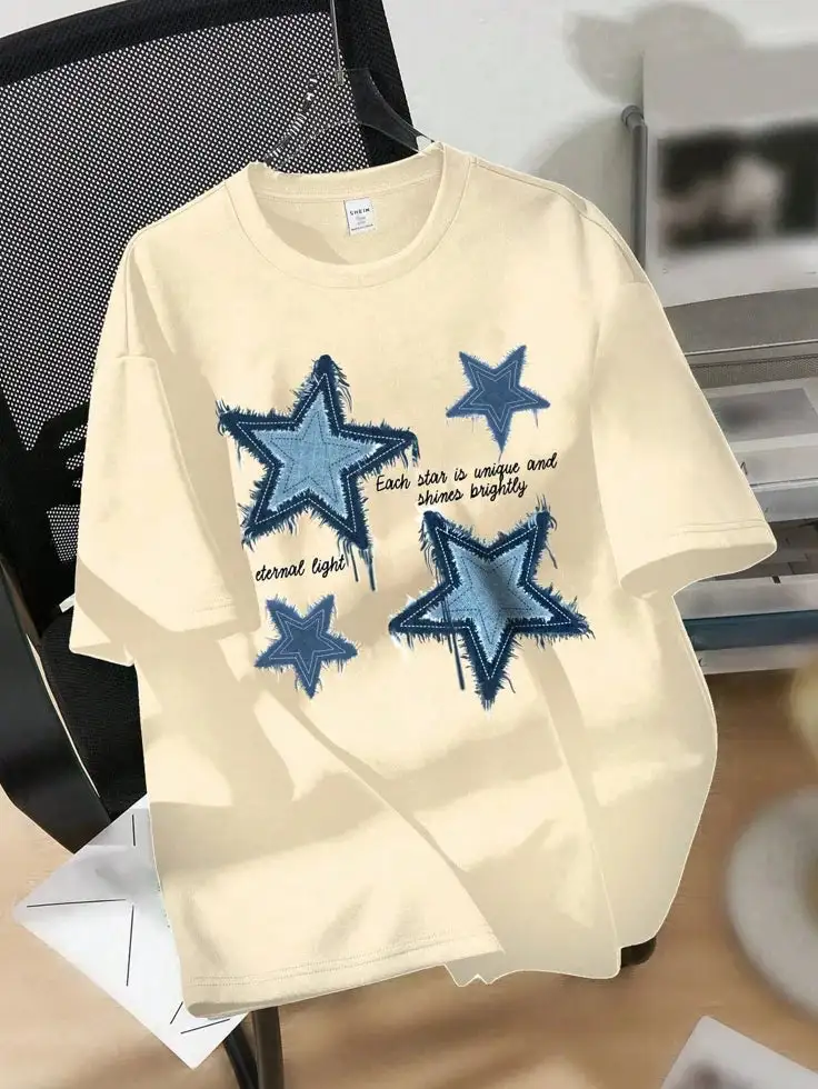 Star Graphic Oversized Tee