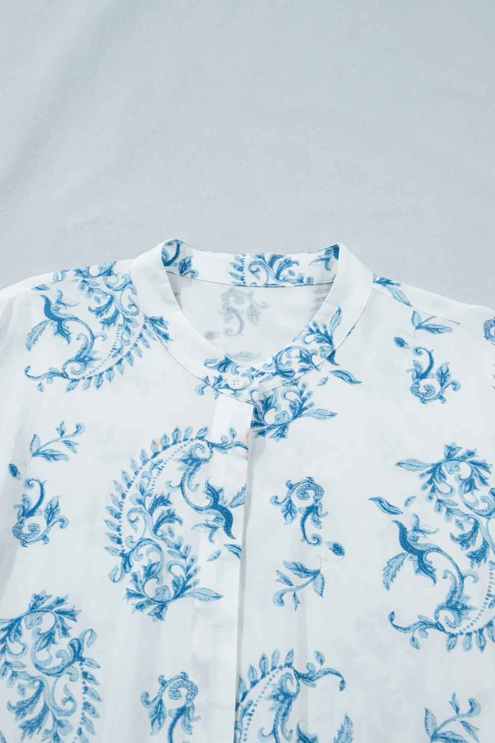 Blue Floral Plus Size Maxi Dress
