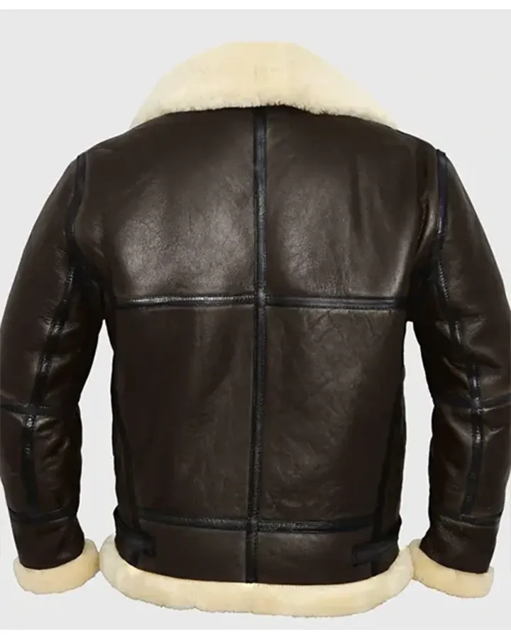 Classic Aviator Shearling Leather Jacket