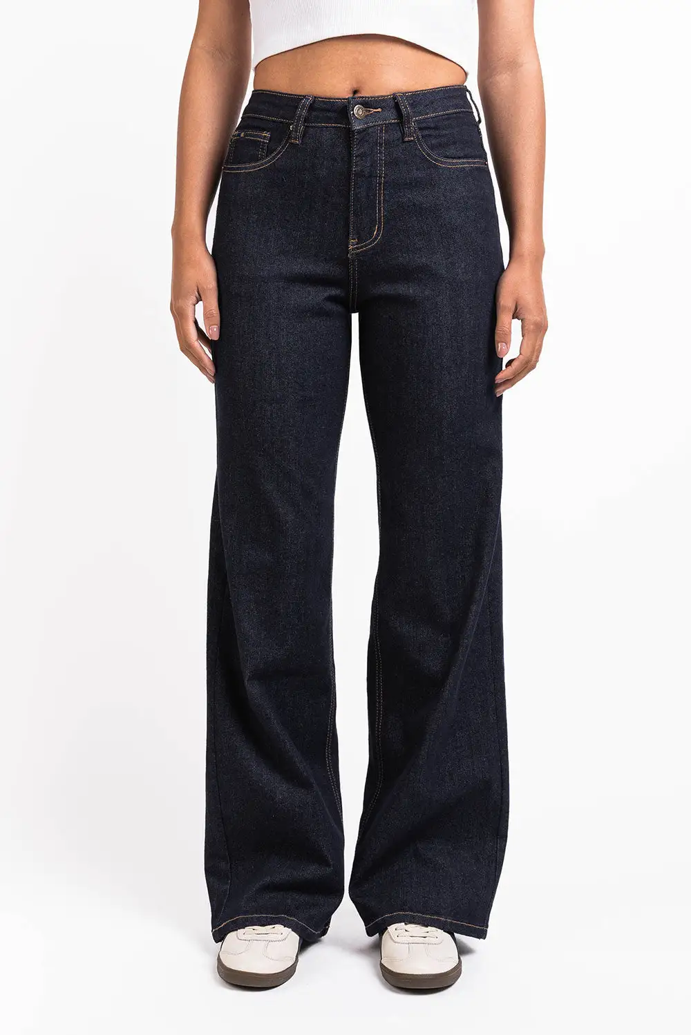 Easygoing High Rise Wide Leg Jeans