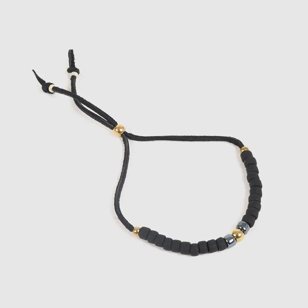 Matte Bead Cord Bracelet