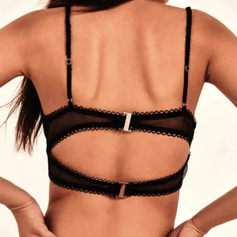 Lace Bralette with Double Closure