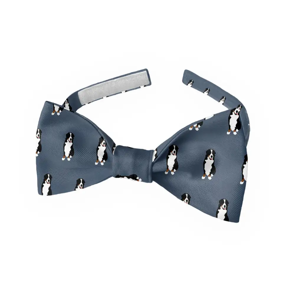 Bernese Mountain Dog Pattern Bow Tie