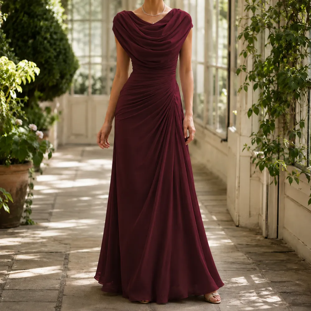 Cowl Neck Maxi Dress