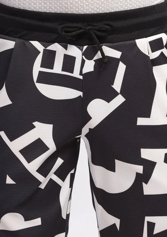 Black Printed Lounge Shorts