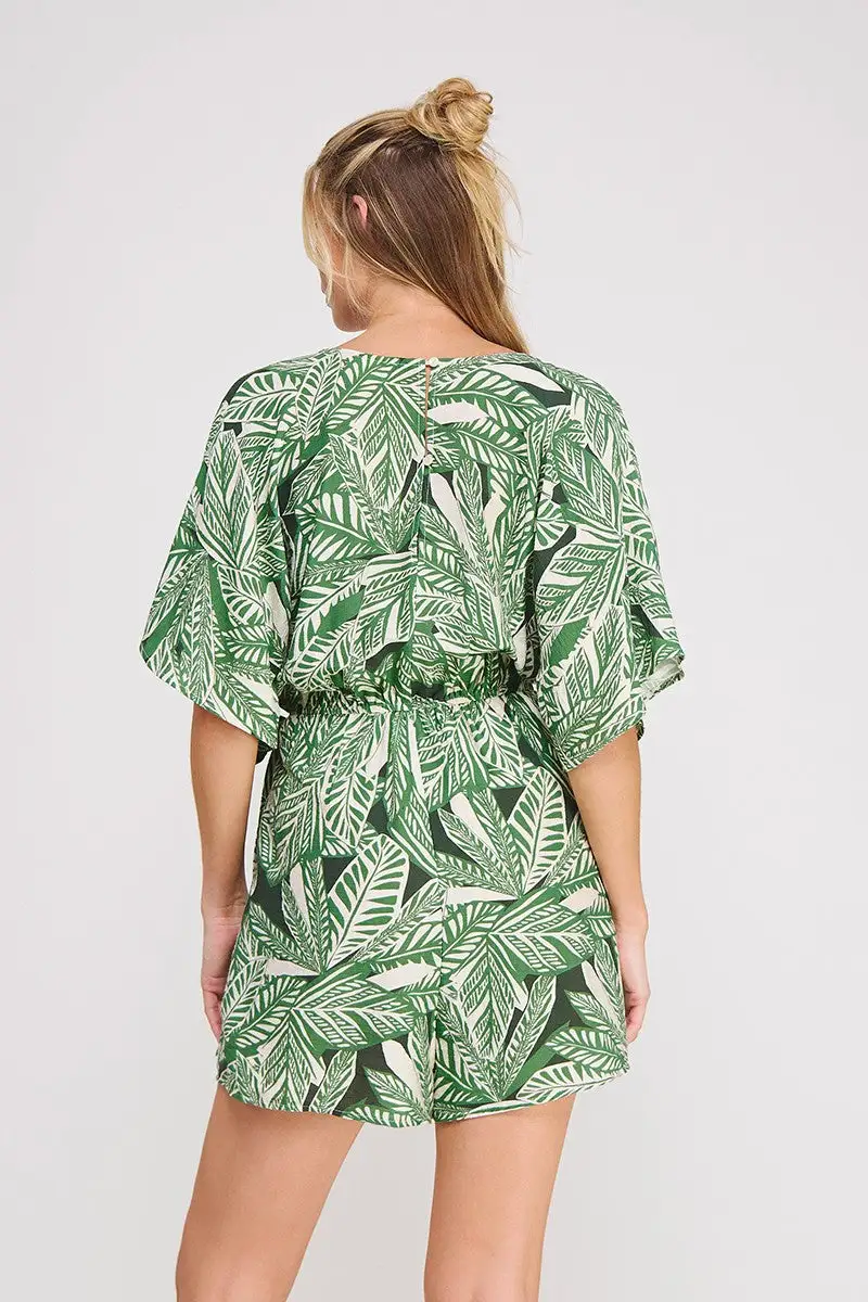 Palm Print Jumpsuit