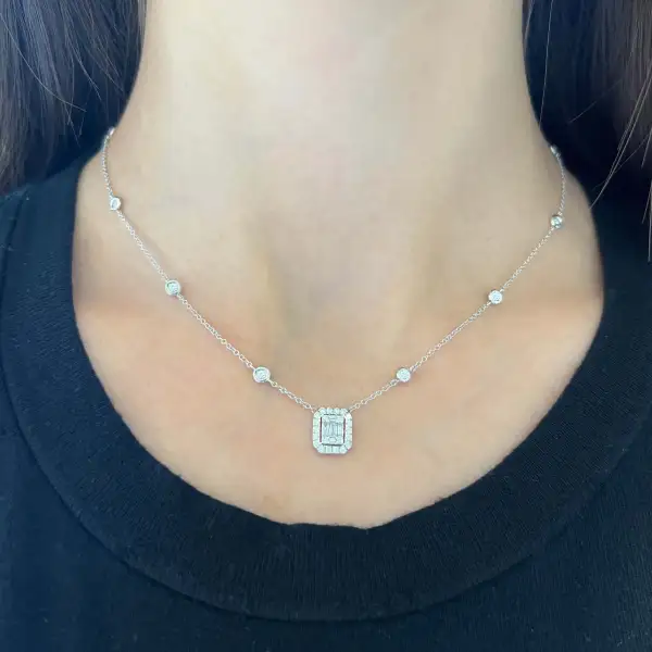 Minimal Statement Classic Diamond Necklace