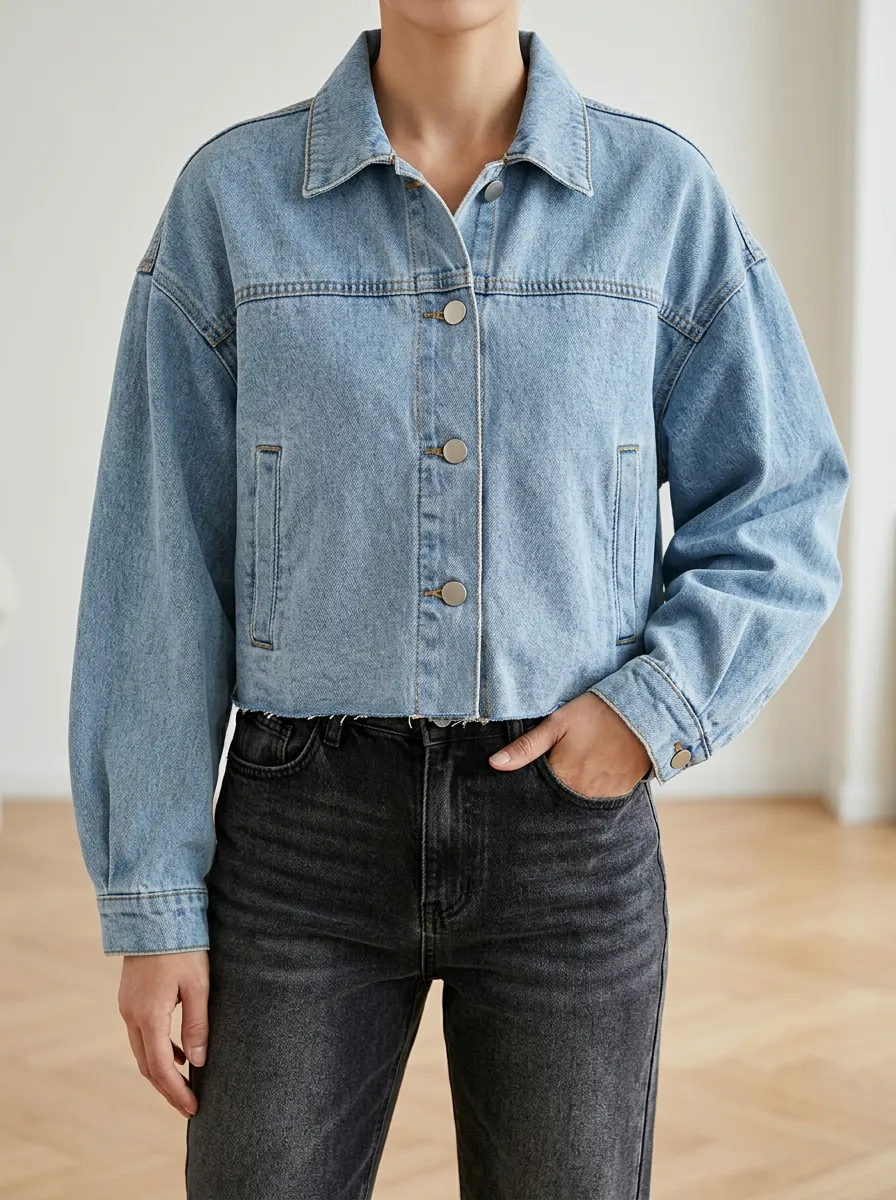Fitted Women's Denim Jacket