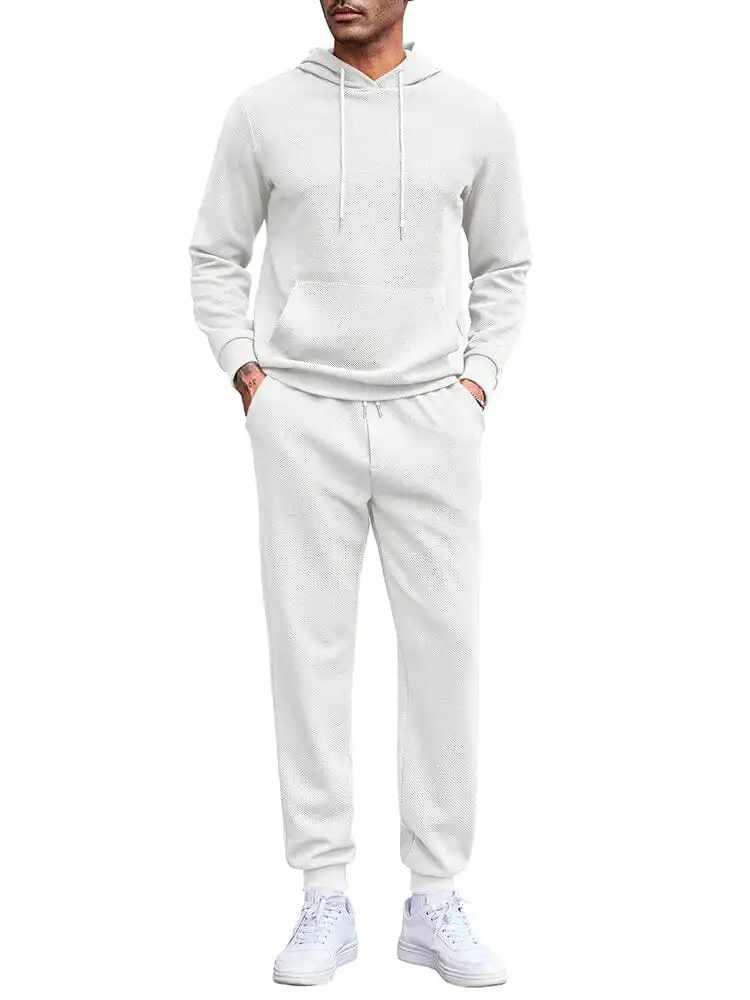 Waffle Hoodie Jogging Set