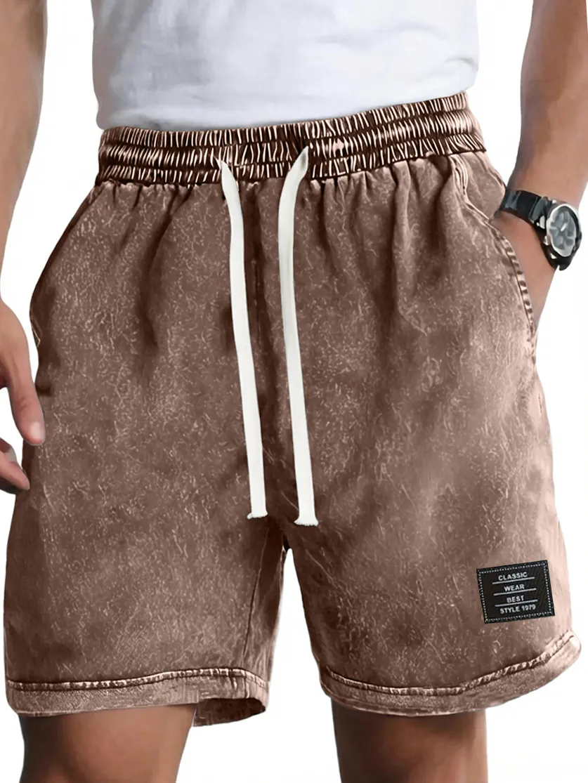 Garment Washed Pocket Shorts