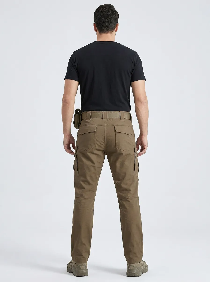 Men's Tactical Outdoor Multi-Pocket Knee Pad Cargo Pants