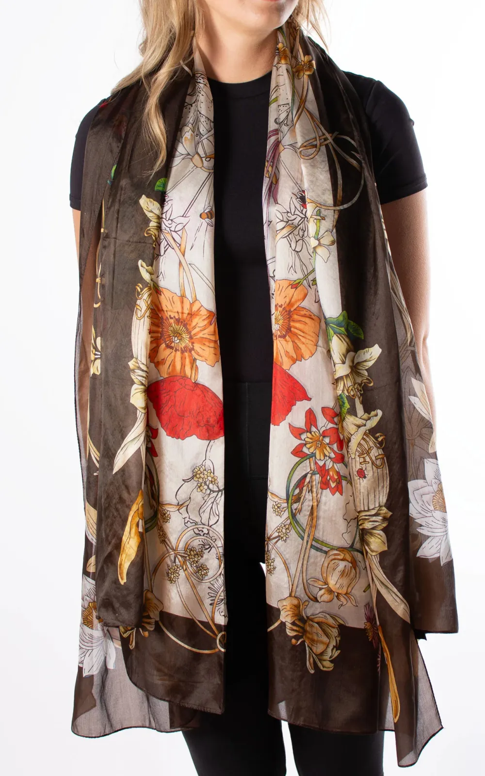 High-End Exquisite Glass Silk Scarf