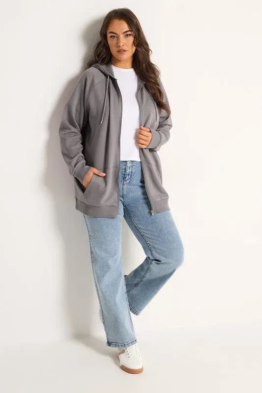 Mauve Purple Essential Zip Through Hoodie