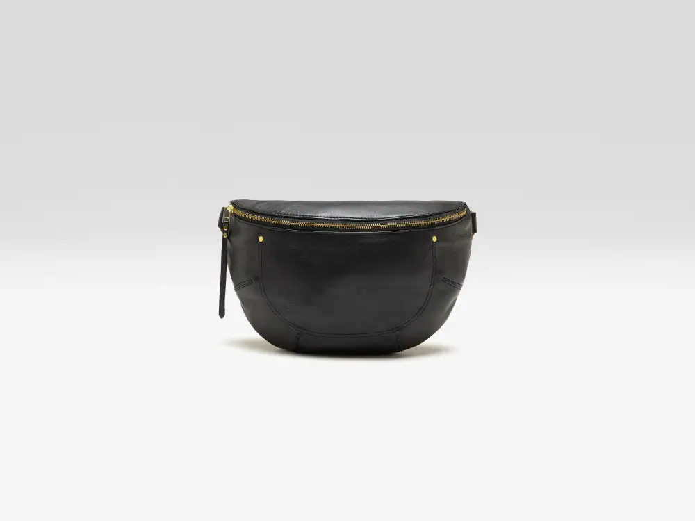 Everyday Leather Half Moon Sling Crossbody Bag