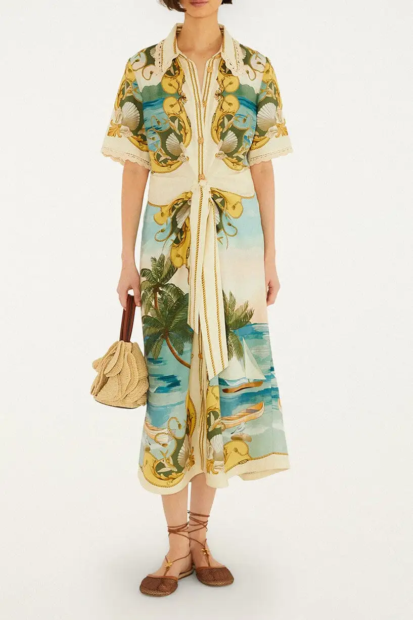 Midi Smocked Dress