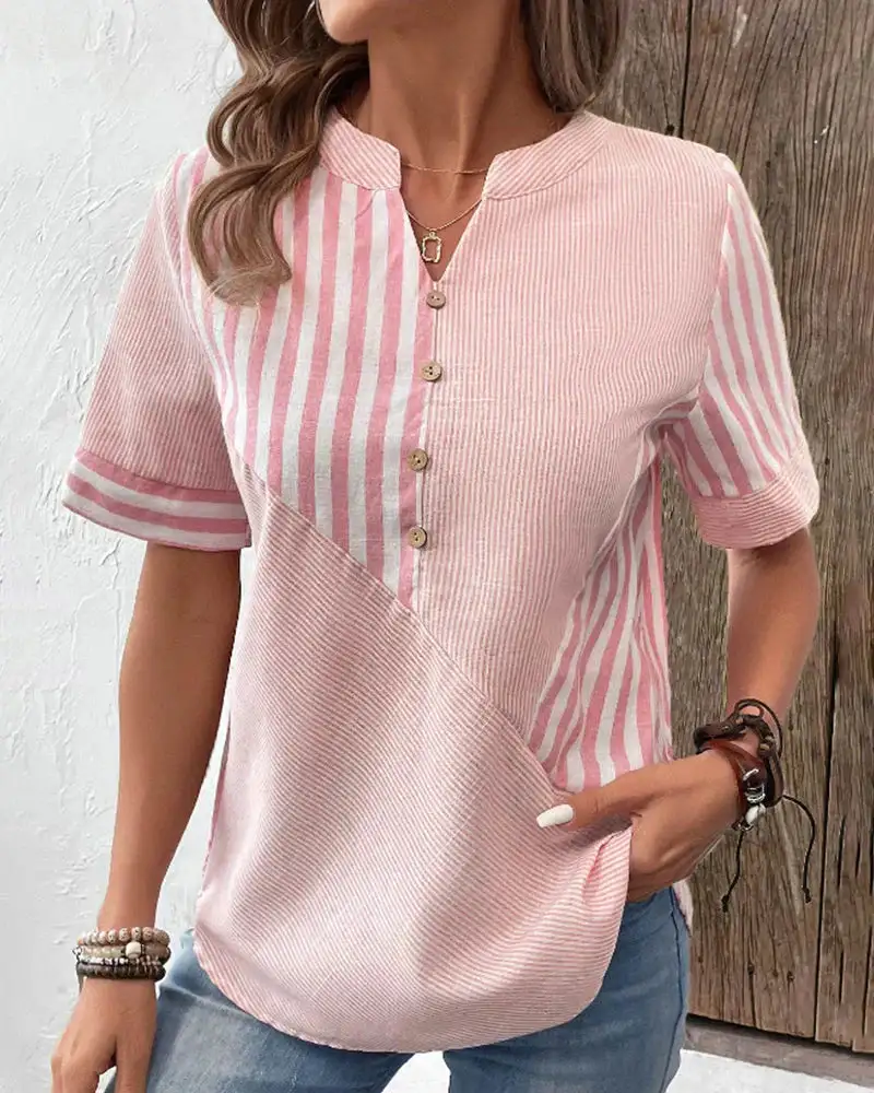 Relaxed Striped Blouse