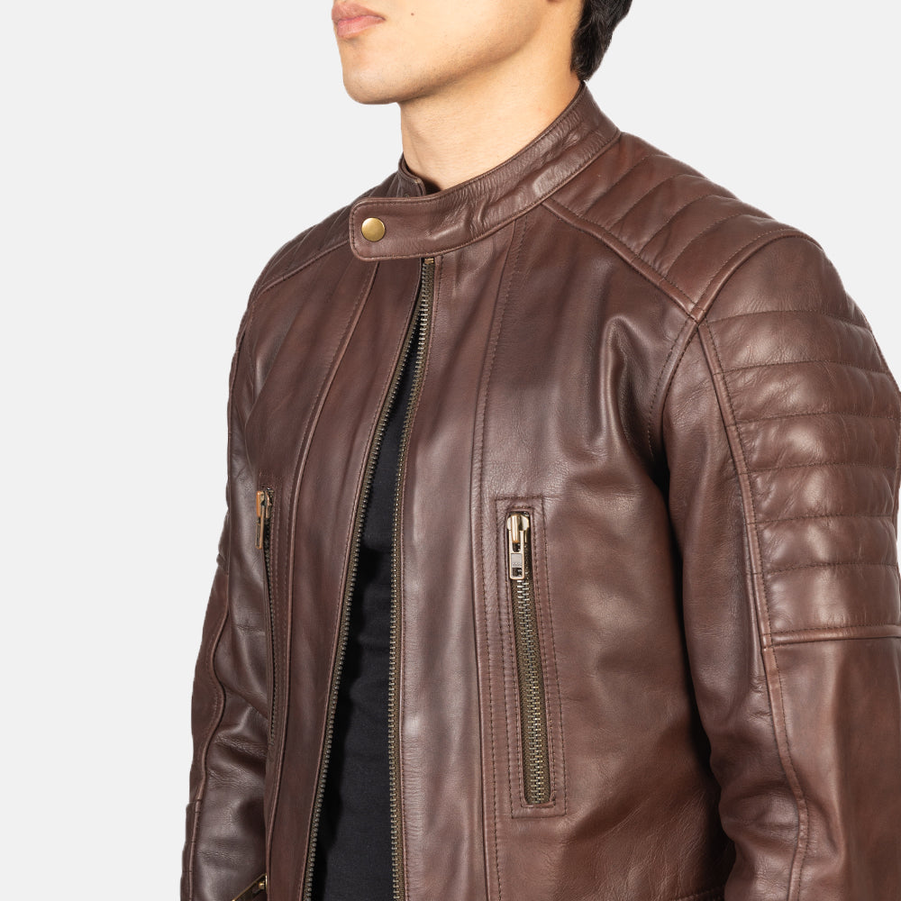 Men's Classic Heritage Biker Leather Jacket