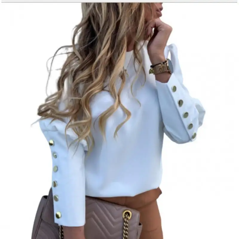 Soft Leopard Button Front Blouse