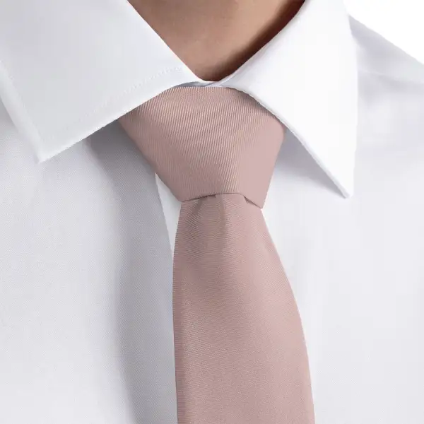 Polished Solid Texture Necktie
