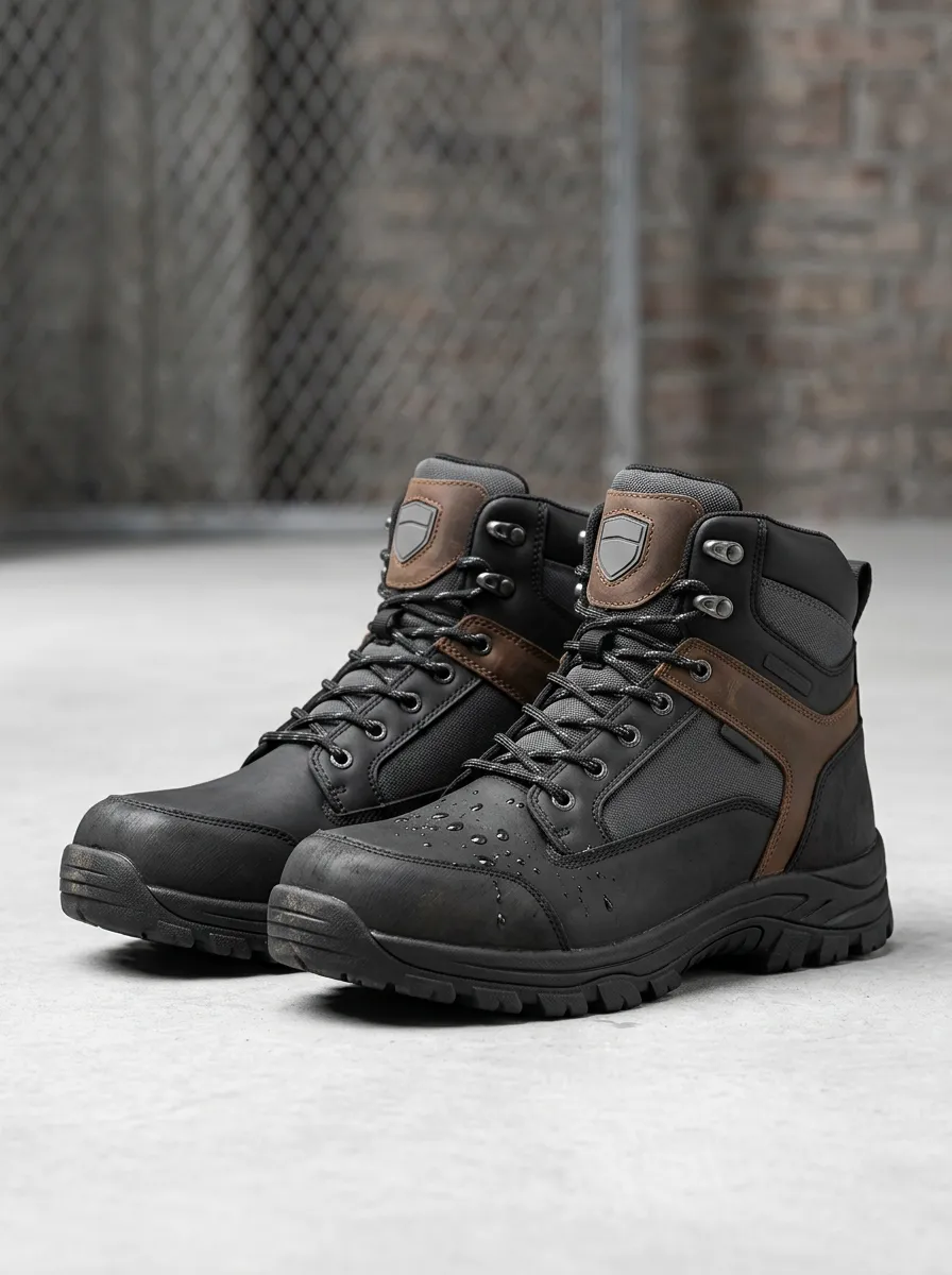 Men's Waterproof Outdoor Graphic Detail Work Boots