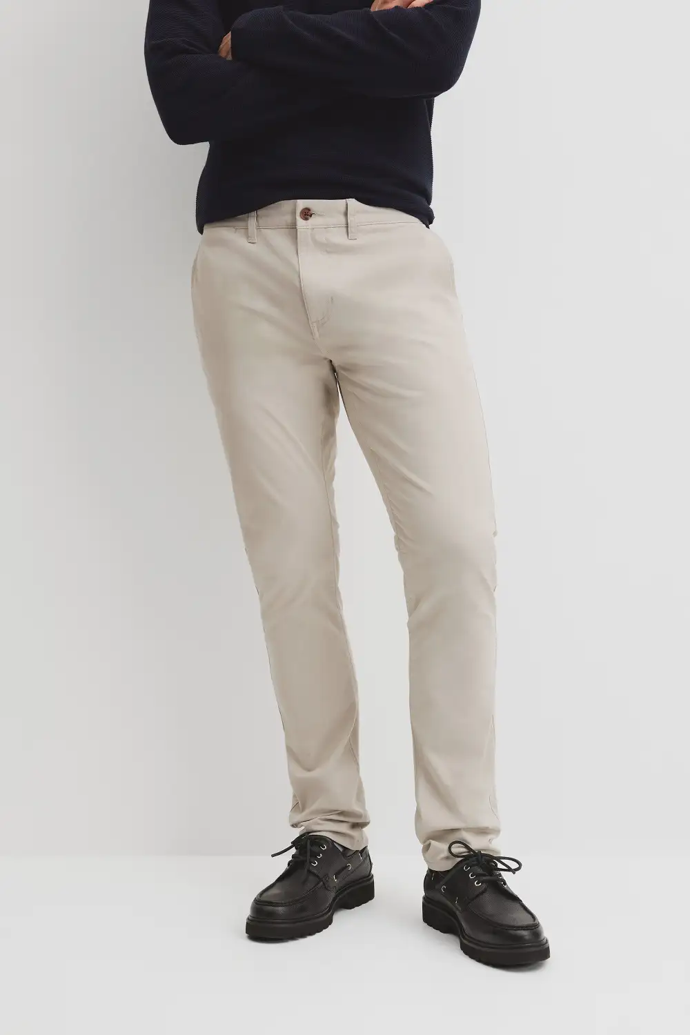 Men's Structured Slim Fit Stretch Pants