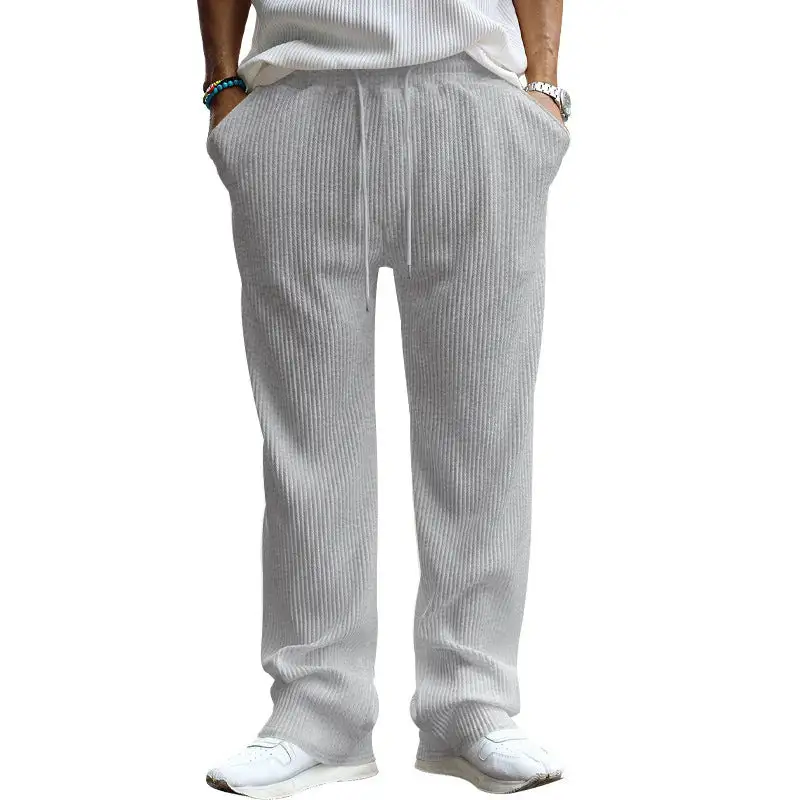 Men's Wide Leg Loose Fit Drawstring Pants