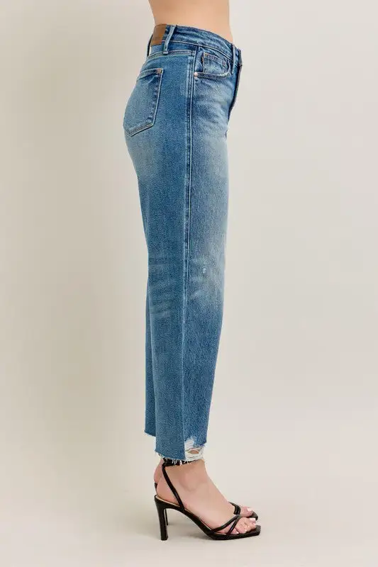 Crop Wide Leg Jeans