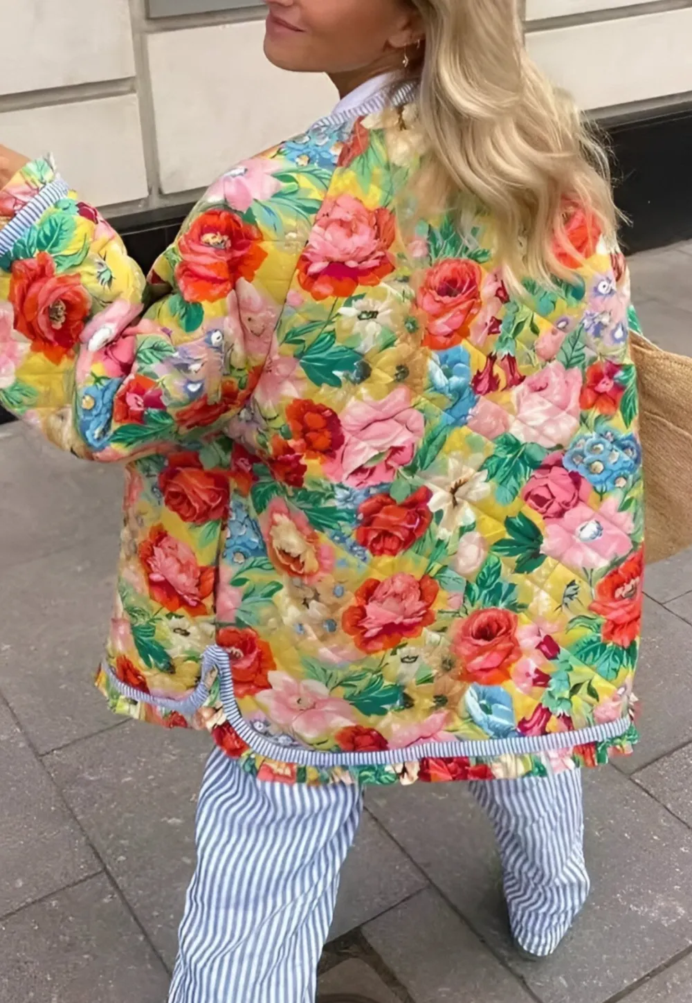 Floral Cozy Textured Jacket