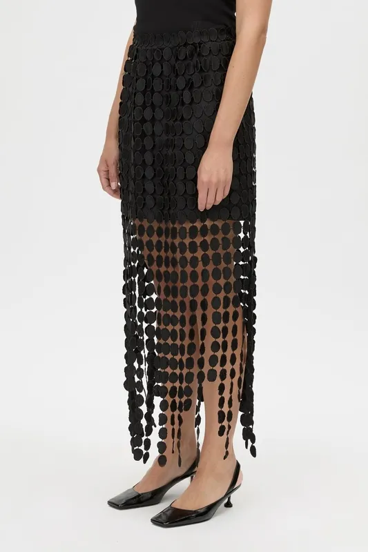 Black Soft Knit Skirt