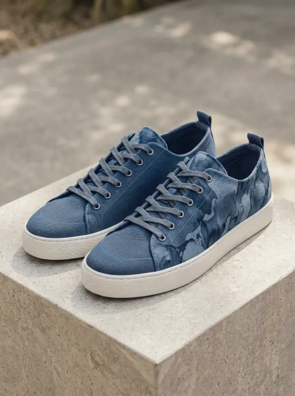 Tie Dye Camouflage Canvas Sneakers