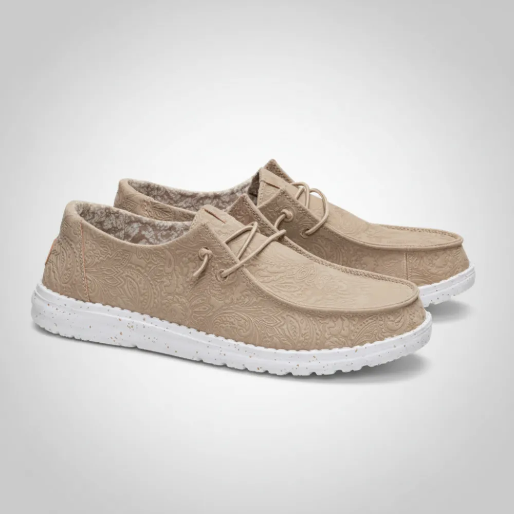 Wendy Ranch Textured Casual Slip On Shoes
