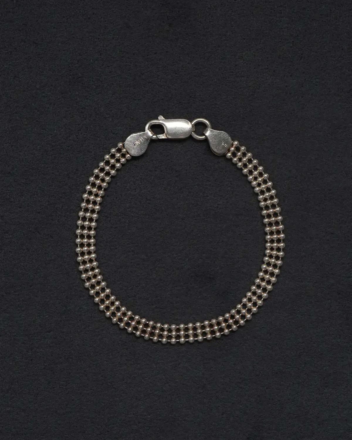 Ball-Chain Three Row Ball Chain Bracelet