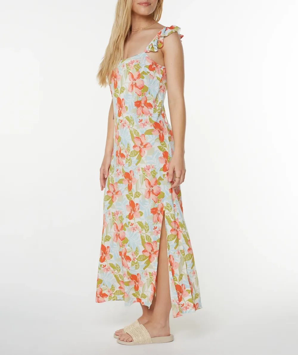 Floral Dreamy A-Line Skirt With Split Hem