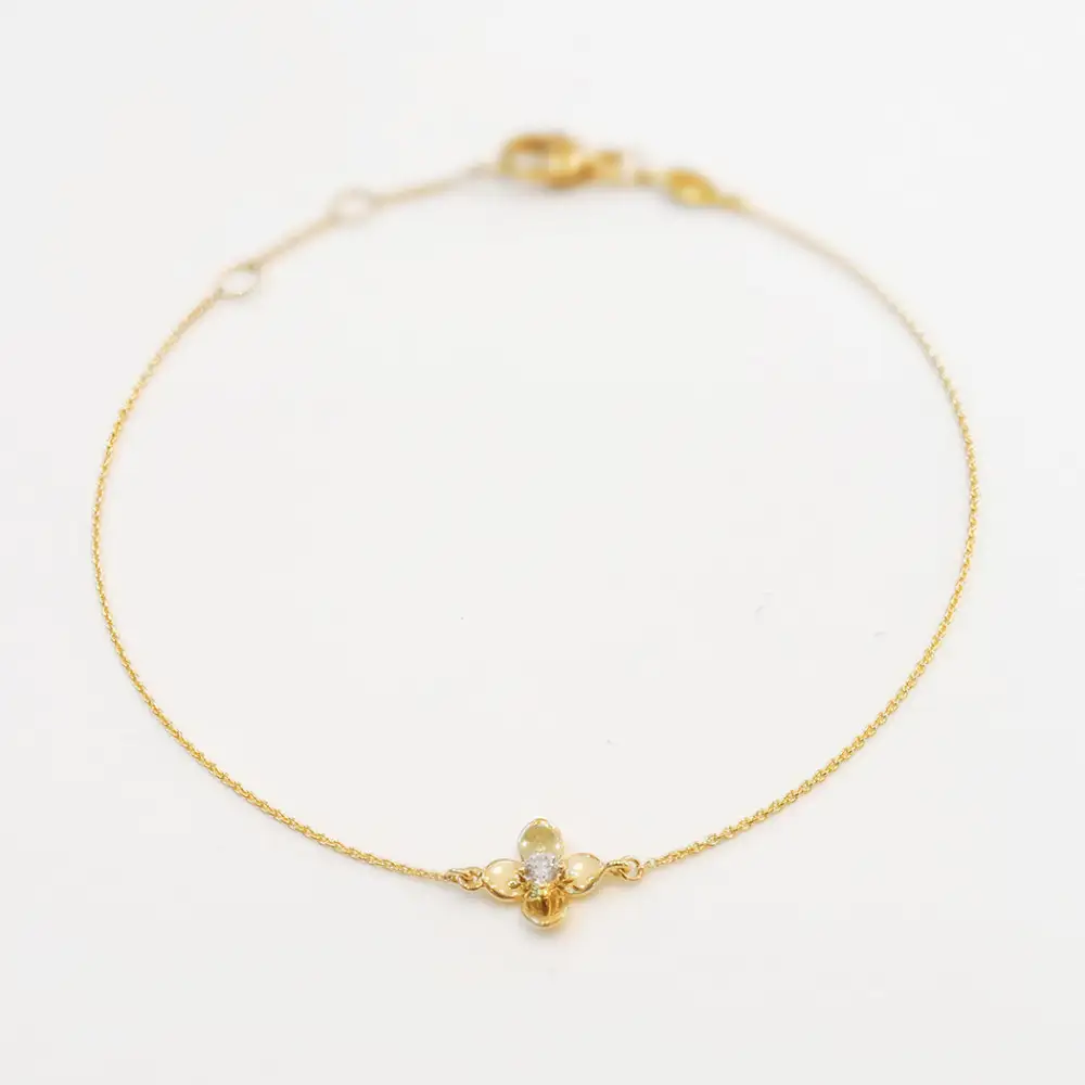 Classic Diamond Floral Bracelet