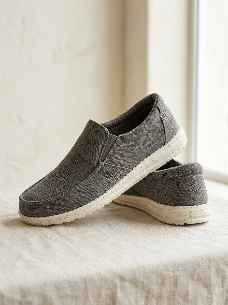 Slip-On Casual Unisex Elastic Canvas Shoes