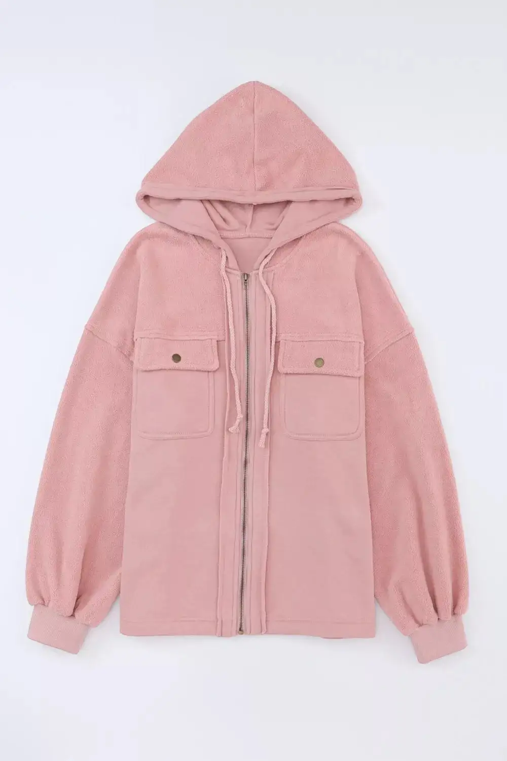 Casual Zip Up Jacket With Pockets