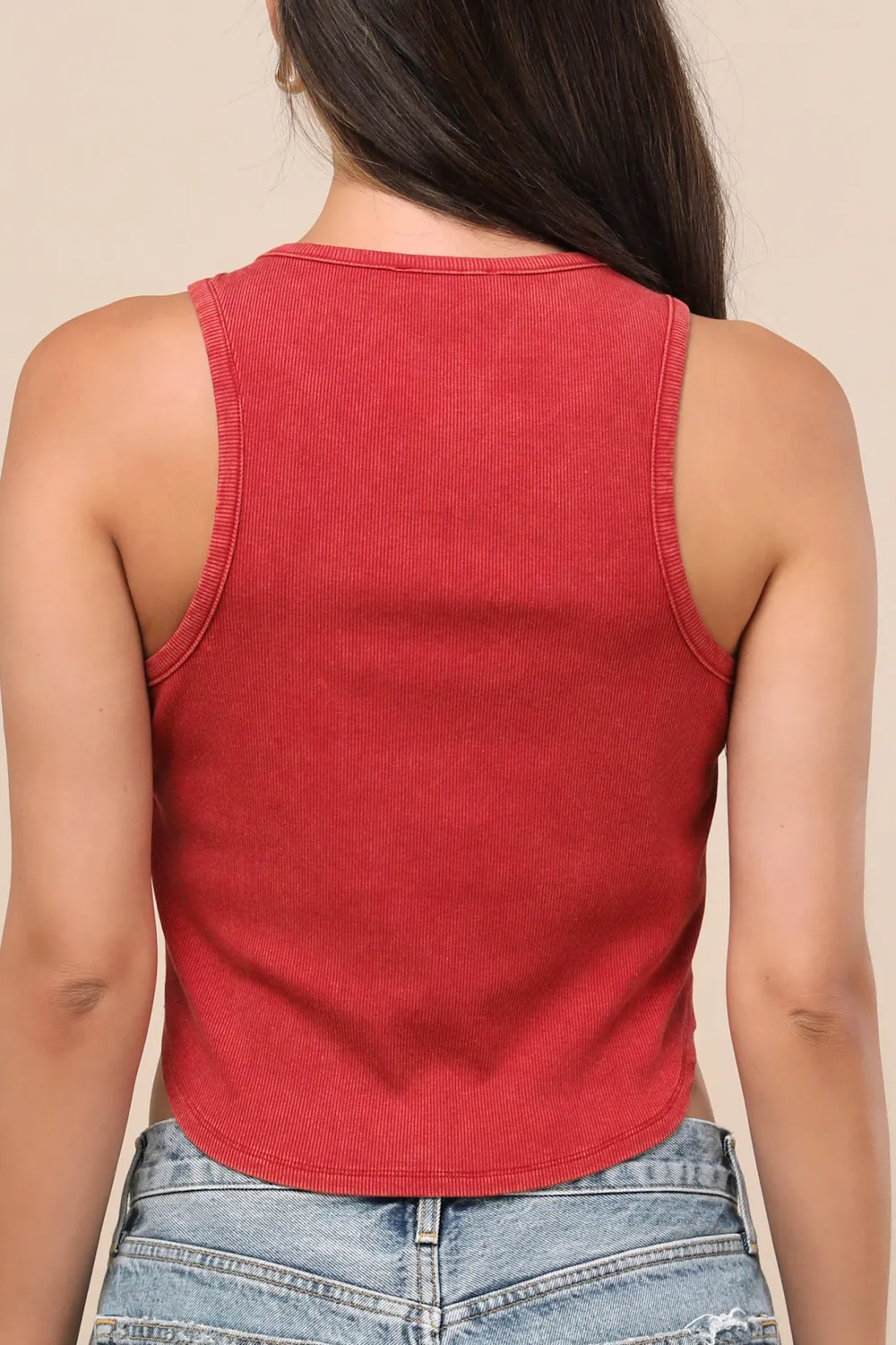 Casual Style Knit Tank Top