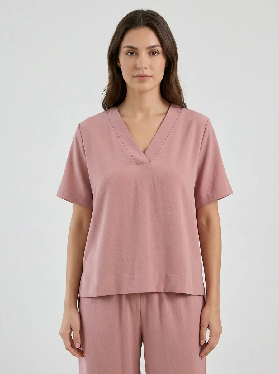 Pocket Women's V-Neck Shirt