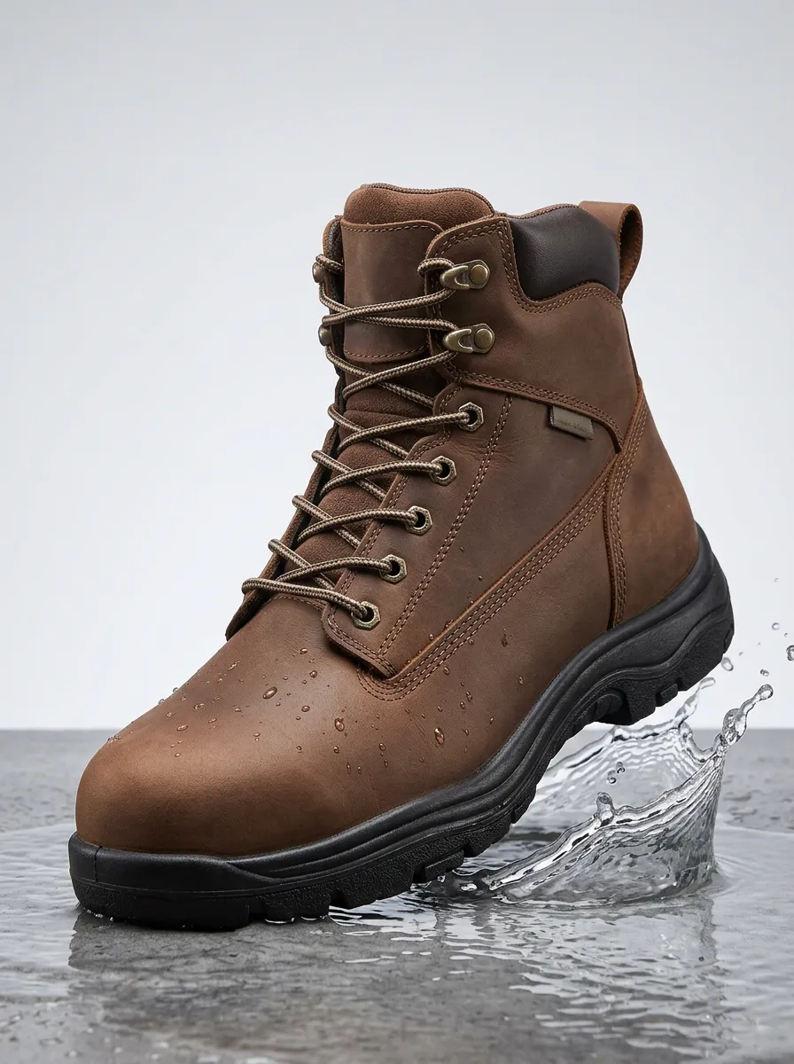 Clean-Look Outdoor Fit Men' Waterproof Work Boots