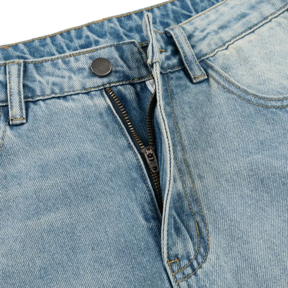 Clean Line Baggy Denim Jeans